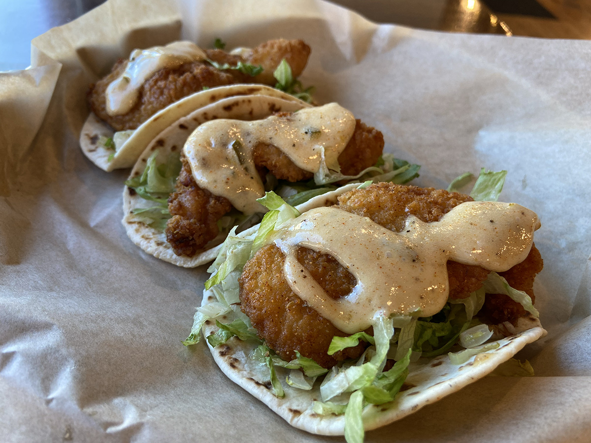 Fried Flounder Tacos